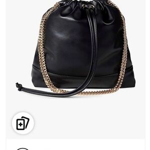 Black and Gold bag with Chain